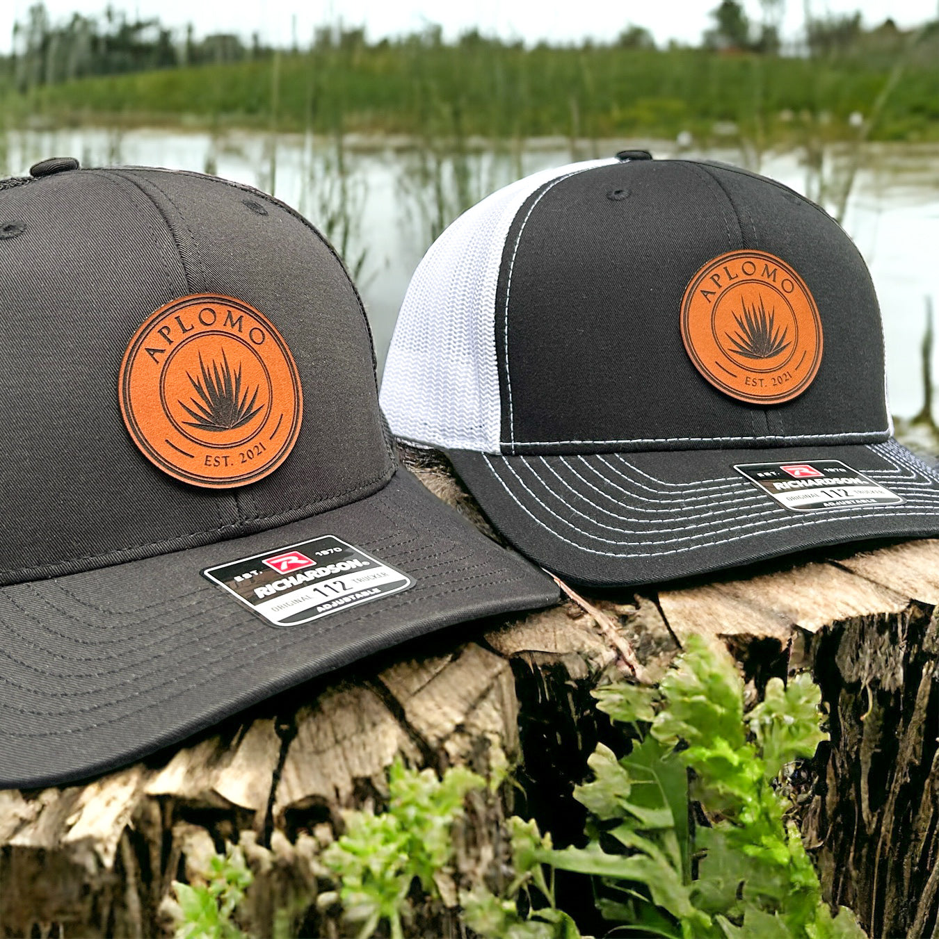Custom Leather Patch Hats | Business Swag & Merchandise Hats Available - DyeandPine