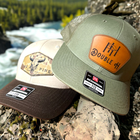 Custom Leather Patch Hats | Business Swag & Merchandise Hats Available - DyeandPine