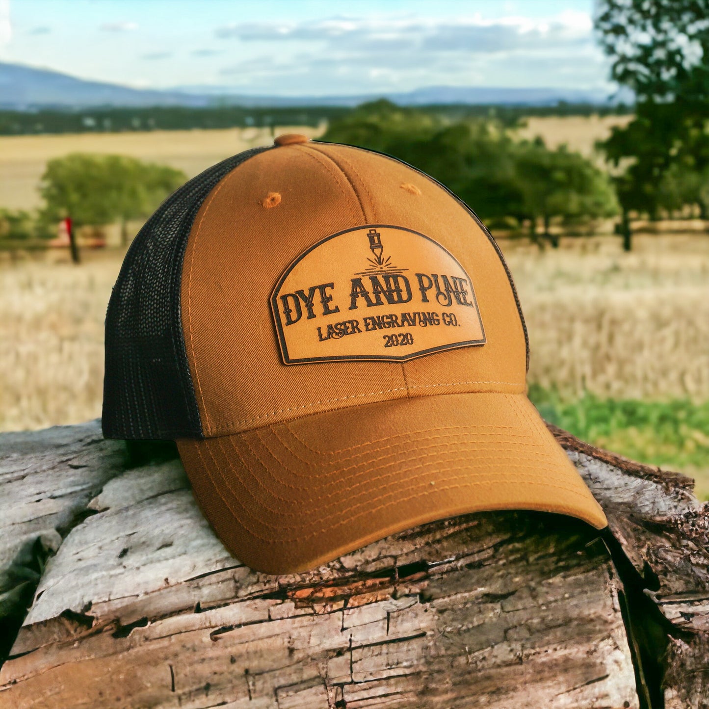 Custom Leather Patch Hats | Business Swag & Merchandise Hats Available - DyeandPine
