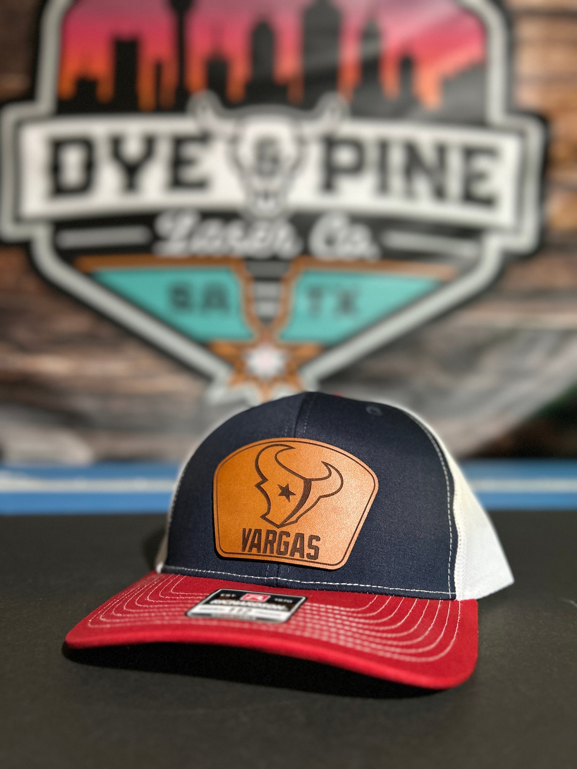 Custom Leather Patch Hats | Business Swag & Merchandise Hats Available - DyeandPine
