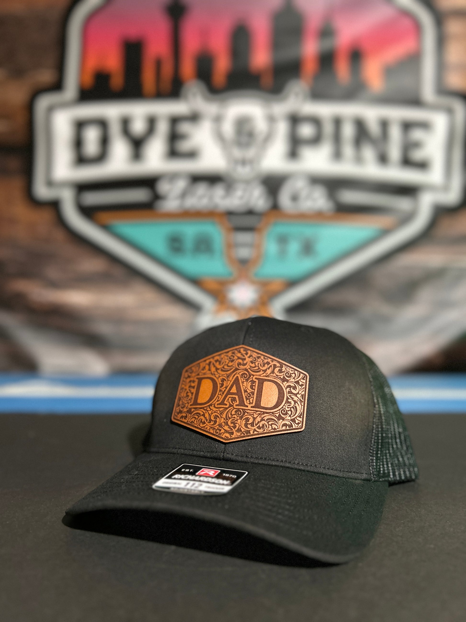 Custom Leather Patch Hats | Business Swag & Merchandise Hats Available - DyeandPine