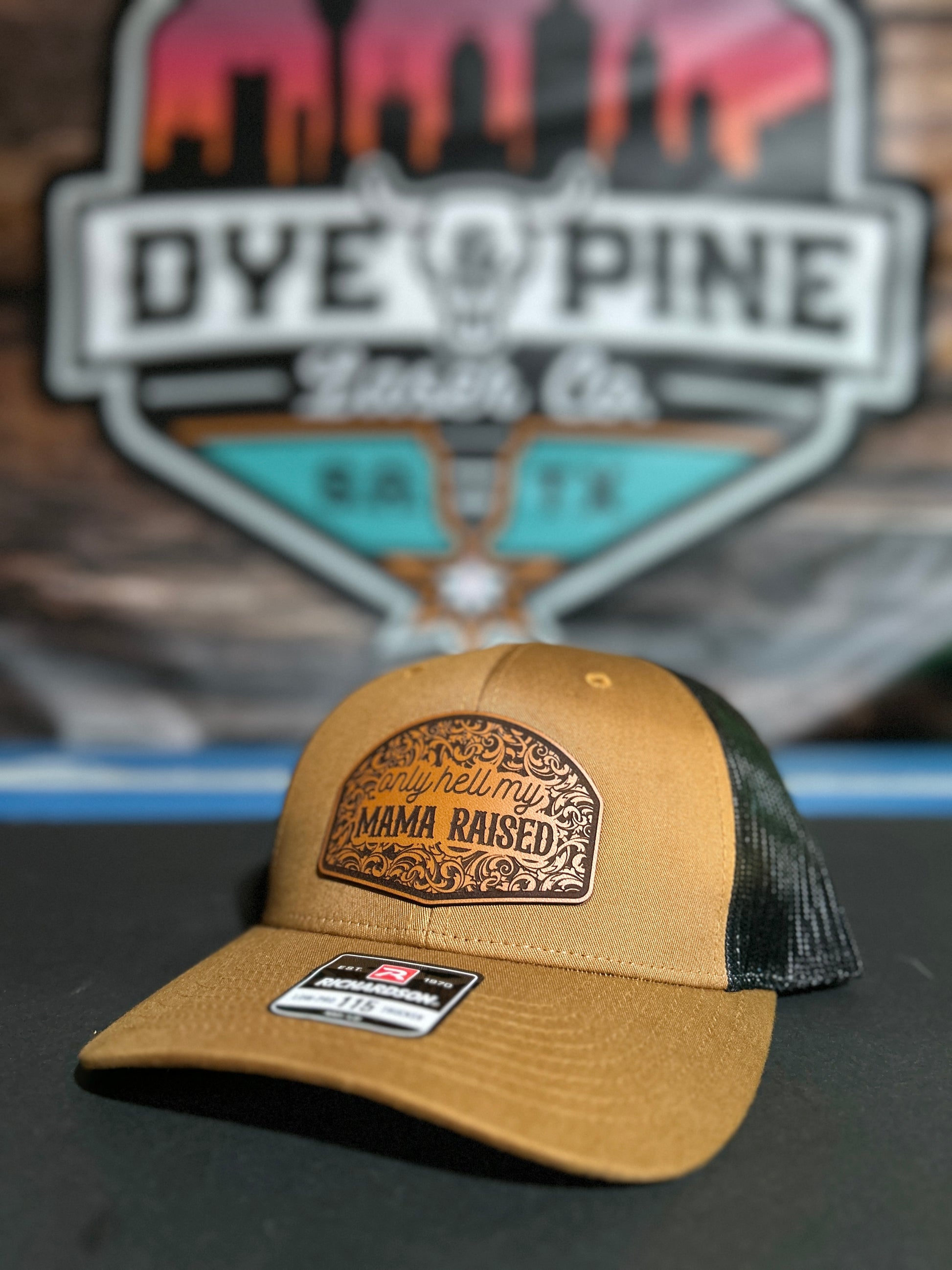 Custom Leather Patch Hats | Business Swag & Merchandise Hats Available - DyeandPine