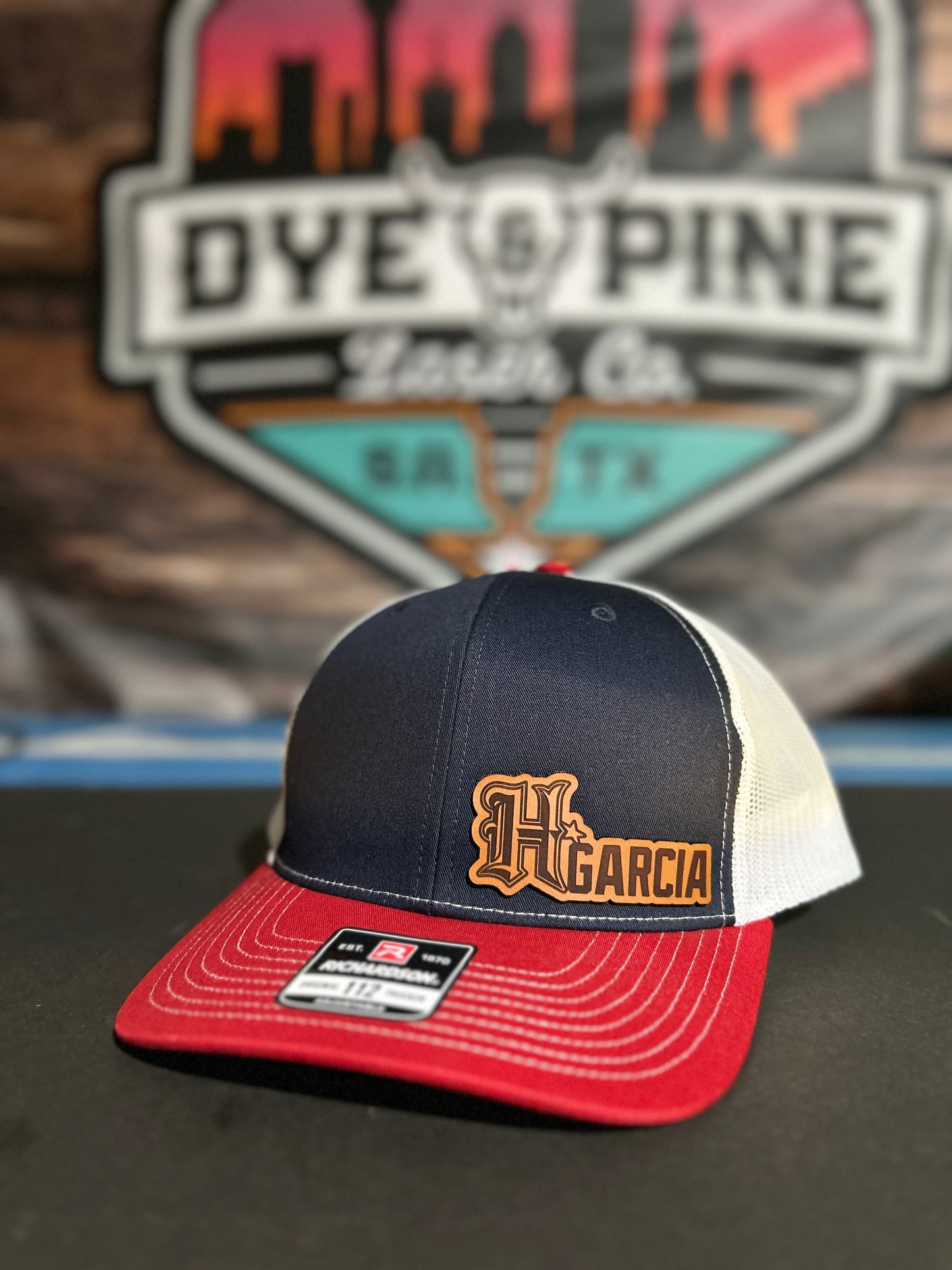 Custom Leather Patch Hats | Business Swag & Merchandise Hats Available - DyeandPine