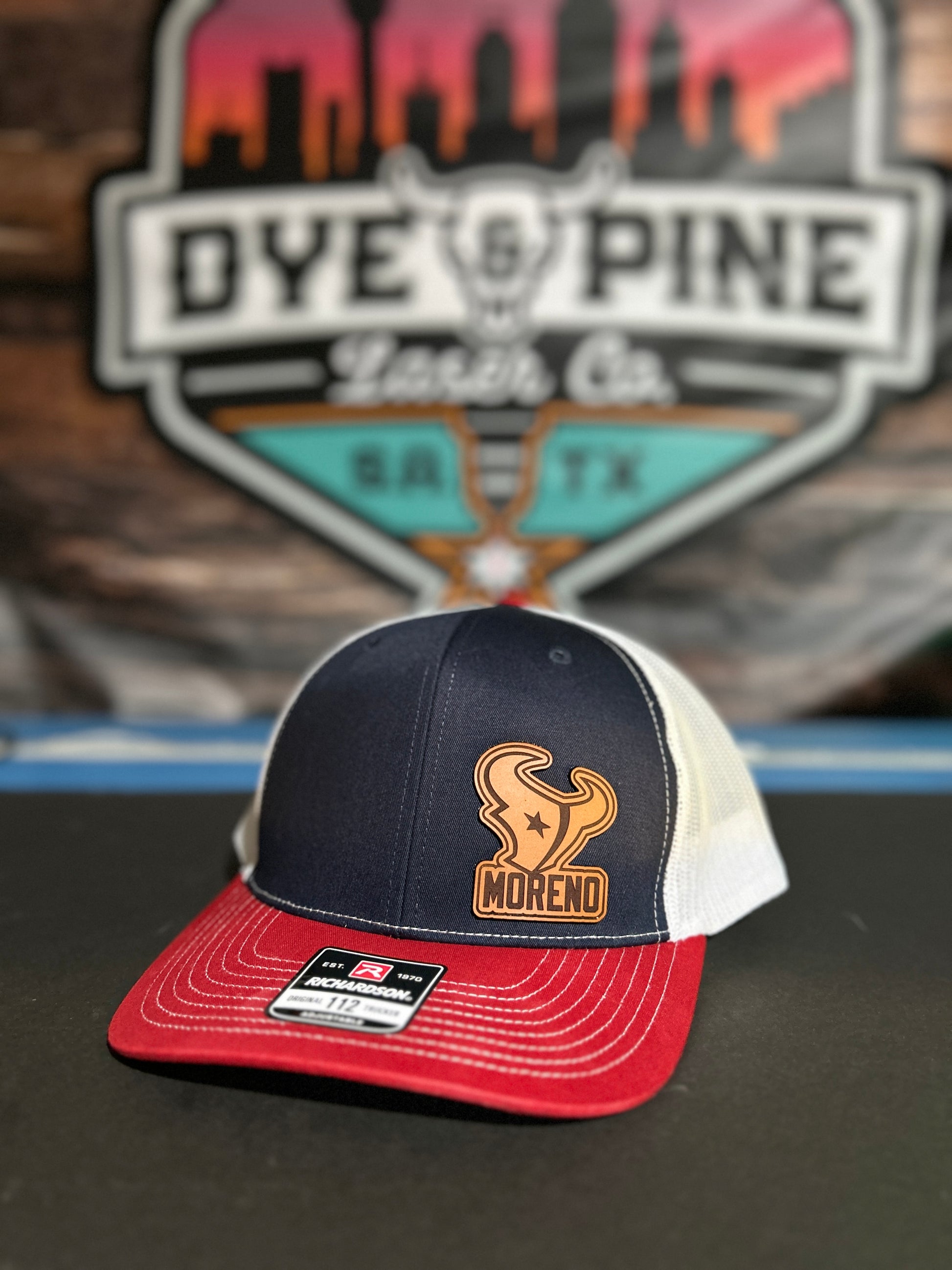 Custom Leather Patch Hats | Business Swag & Merchandise Hats Available - DyeandPine