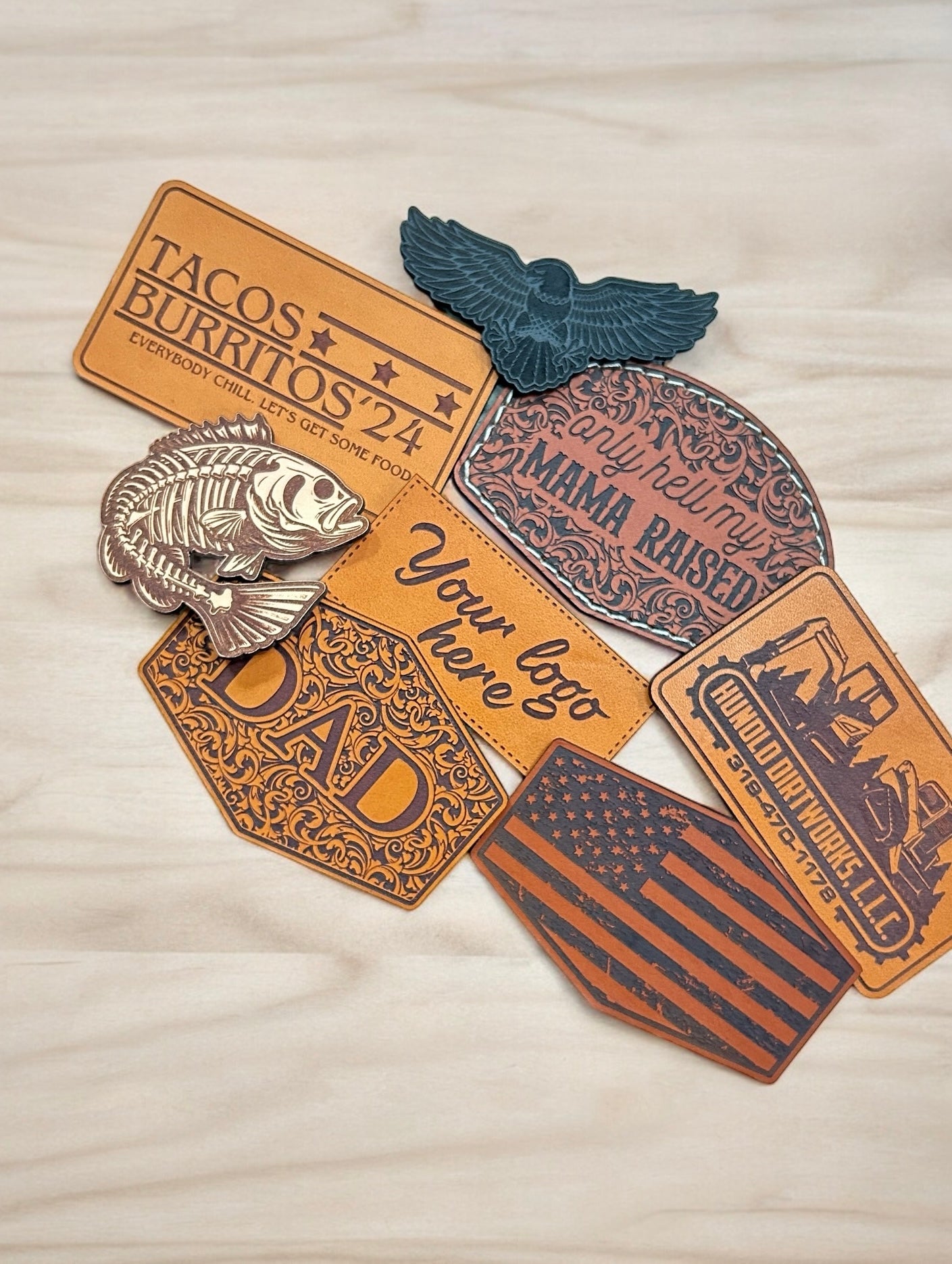 Custom Leather Patch Hats | Business Swag & Merchandise Hats Available - DyeandPine