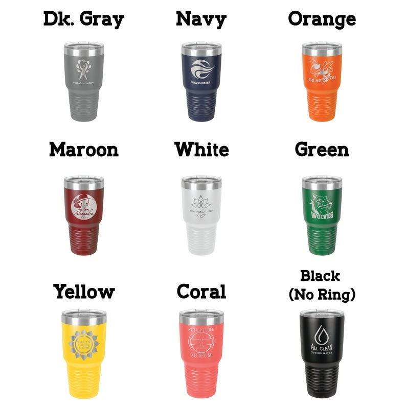 Personalized 30 oz Tumbler | Custom Engraved Travel Mug - DyeandPine