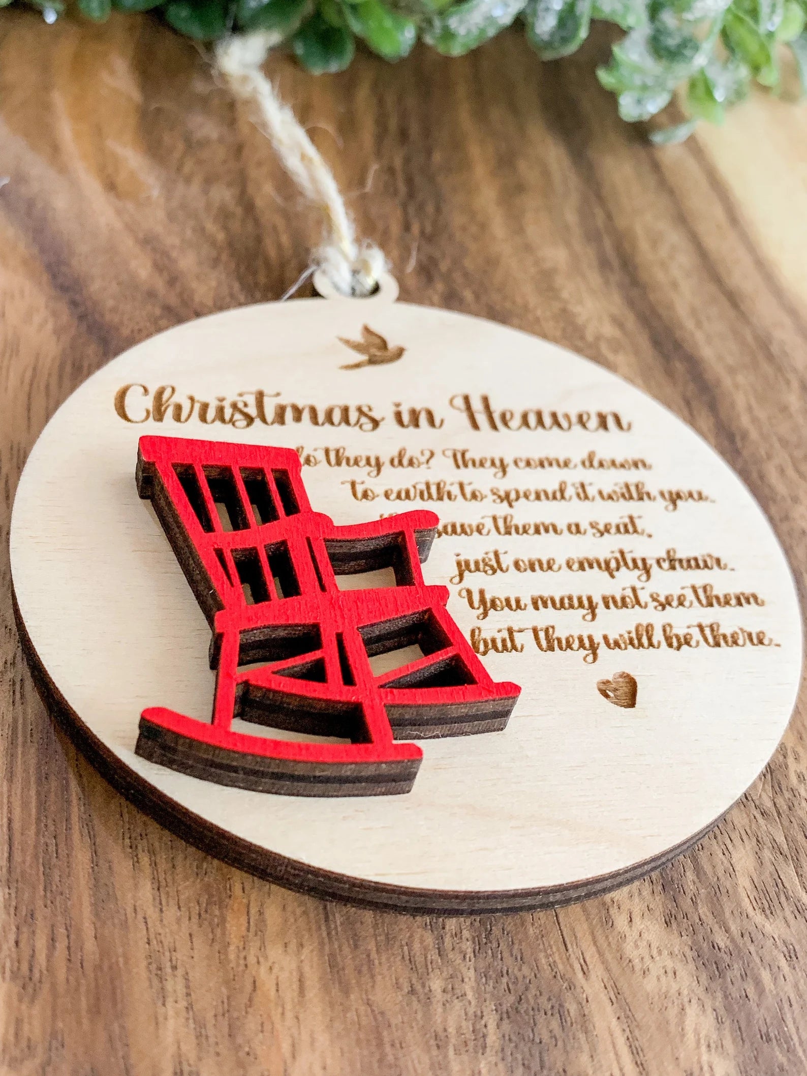 Christmas In Heaven Ornament - DyeandPine