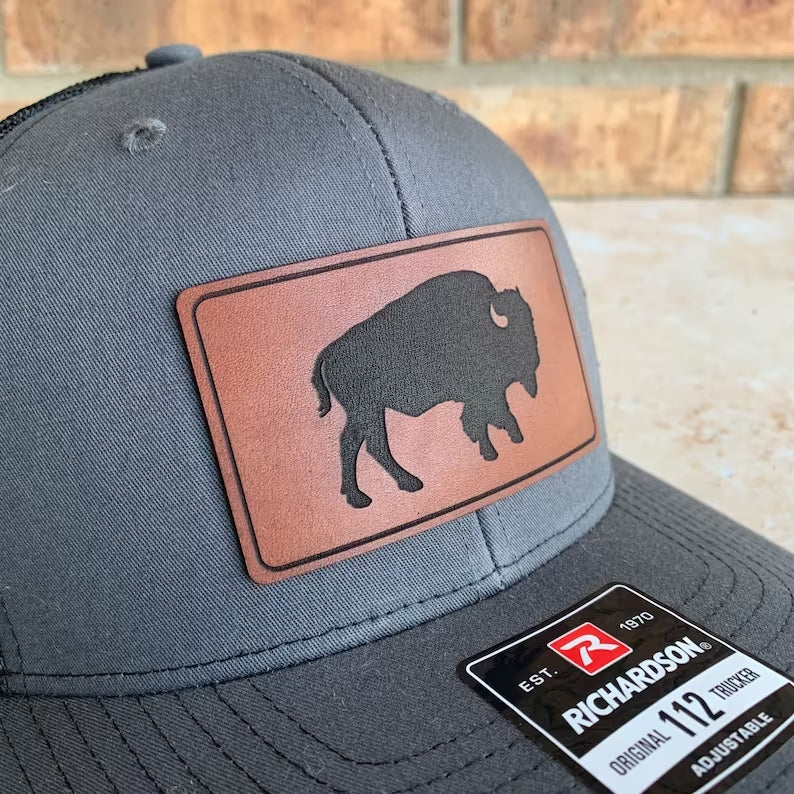 Custom Leather Patch Hats | Business Swag & Merchandise Hats Available - DyeandPine