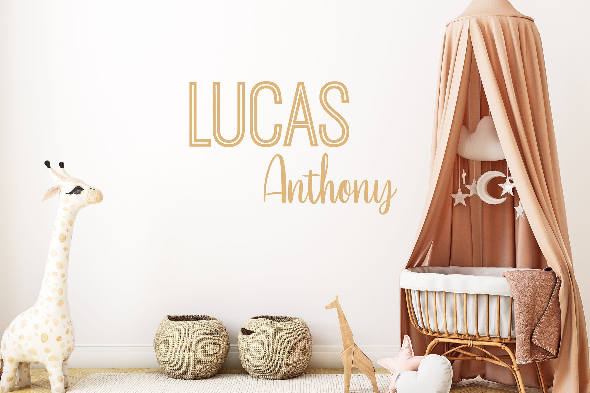 Name Cutouts for Nursery, Nursery Name Sign, Baby Name Sign, Above Crib Decor, Name Sign, Nursery Decor, DIY Sign, Wood Letters, Baby Sign - DyeandPine