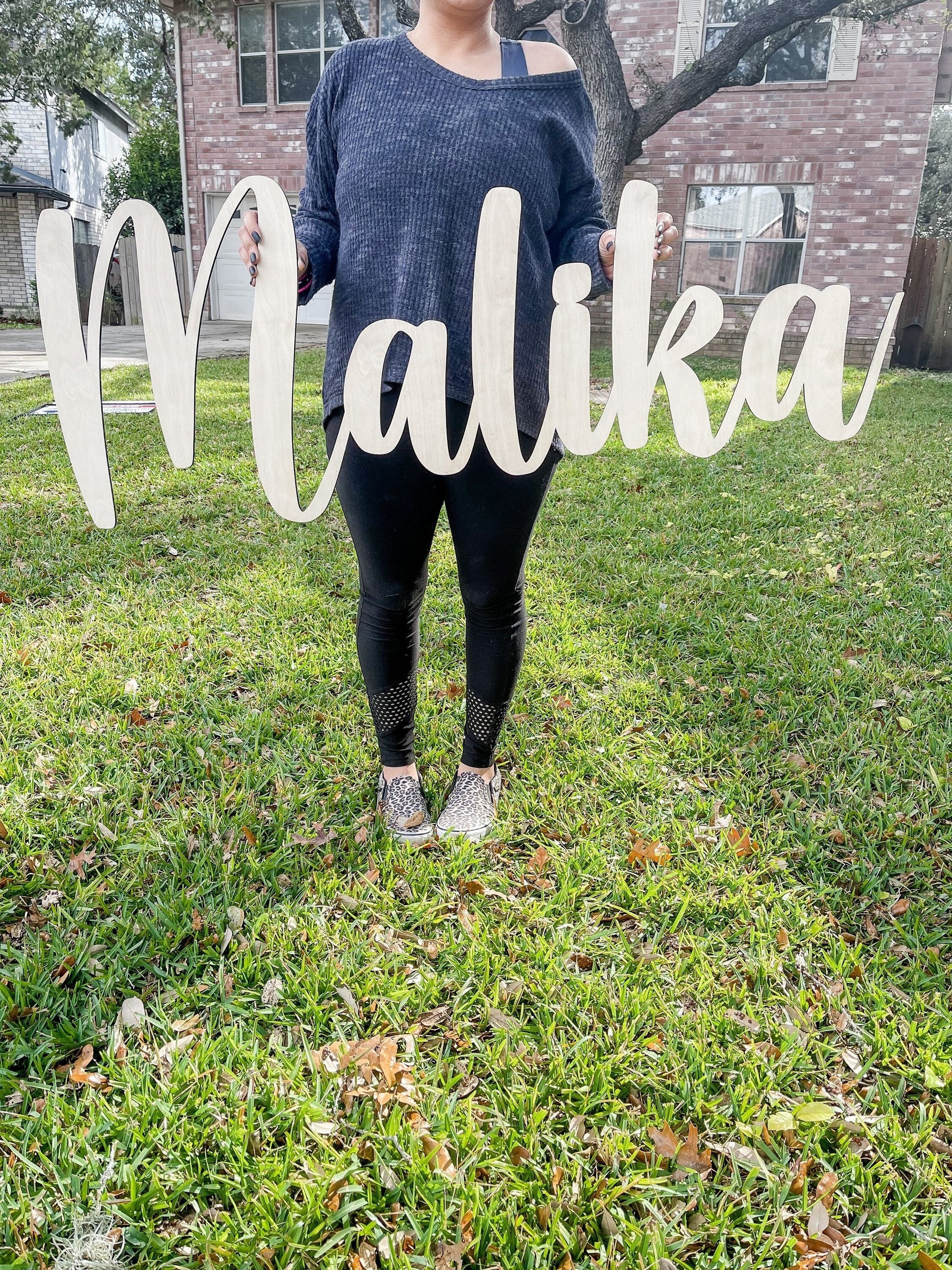 Name Cutouts for Nursery, Nursery Name Sign, Baby Name Sign, Above Crib Decor, Name Sign, Nursery Decor, DIY Sign, Wood Letters, Baby Sign - DyeandPine