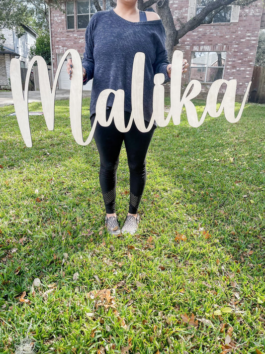 Name Cutouts for Nursery, Nursery Name Sign, Baby Name Sign, Above Crib Decor, Name Sign, Nursery Decor, DIY Sign, Wood Letters, Baby Sign - DyeandPine