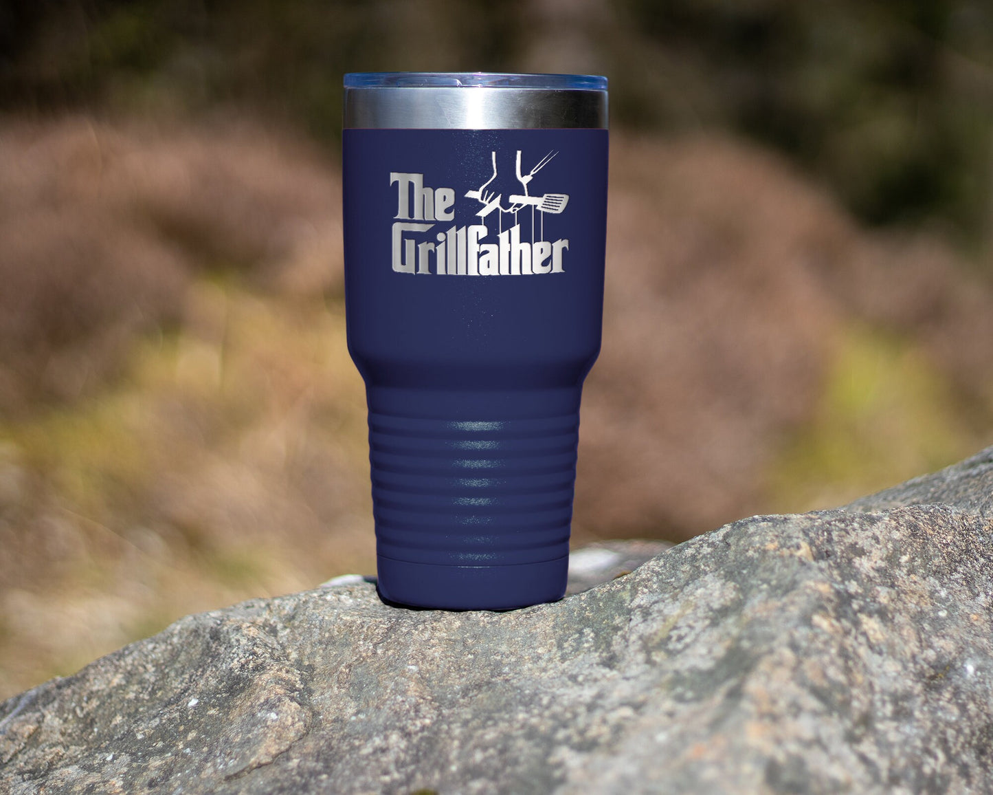 The Grill Father  Tumbler | Gift for Dad, Men, Husband | 30 oz. Stainless Steel - DyeandPine