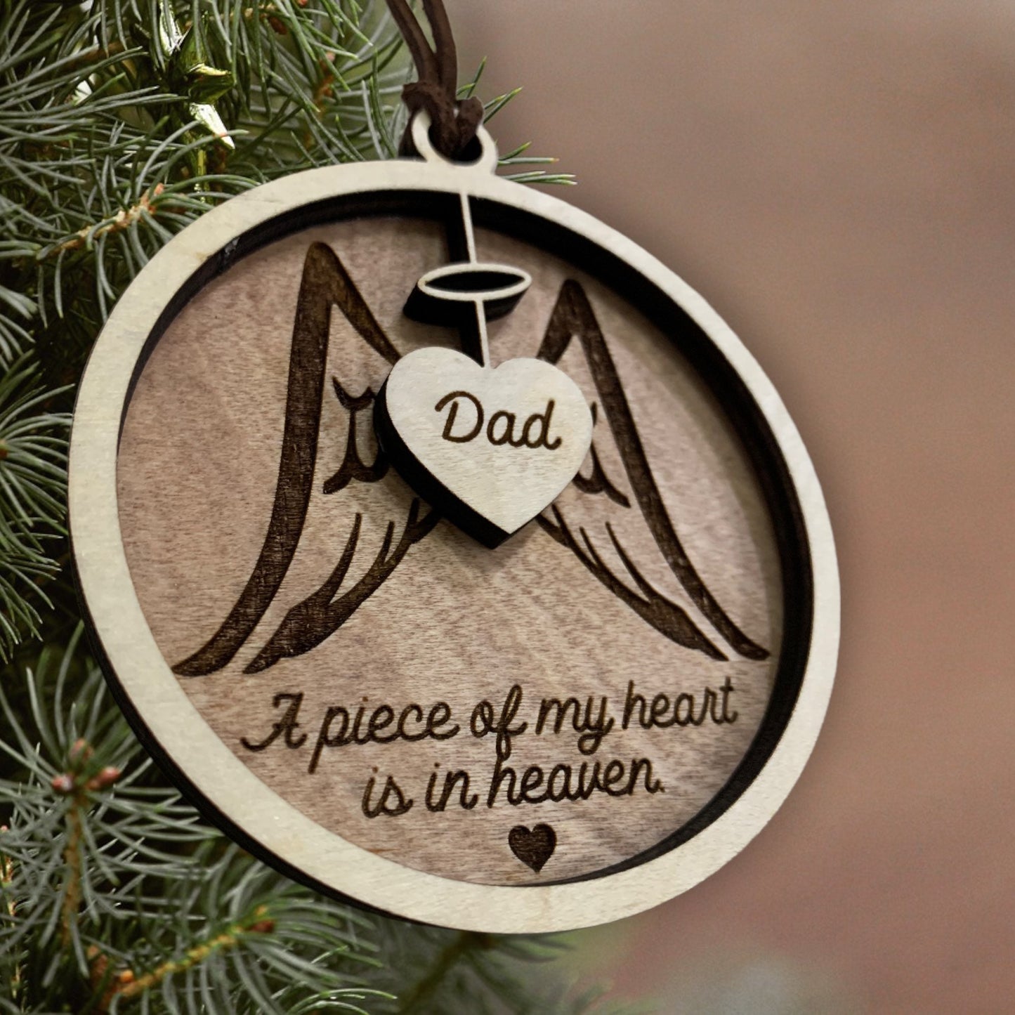 Personalized Memorial Ornament, In Memory Ornament, In Loving Memory, Forever Loved, Keepsake, Memorial Christmas Ornament, Angel Ornament