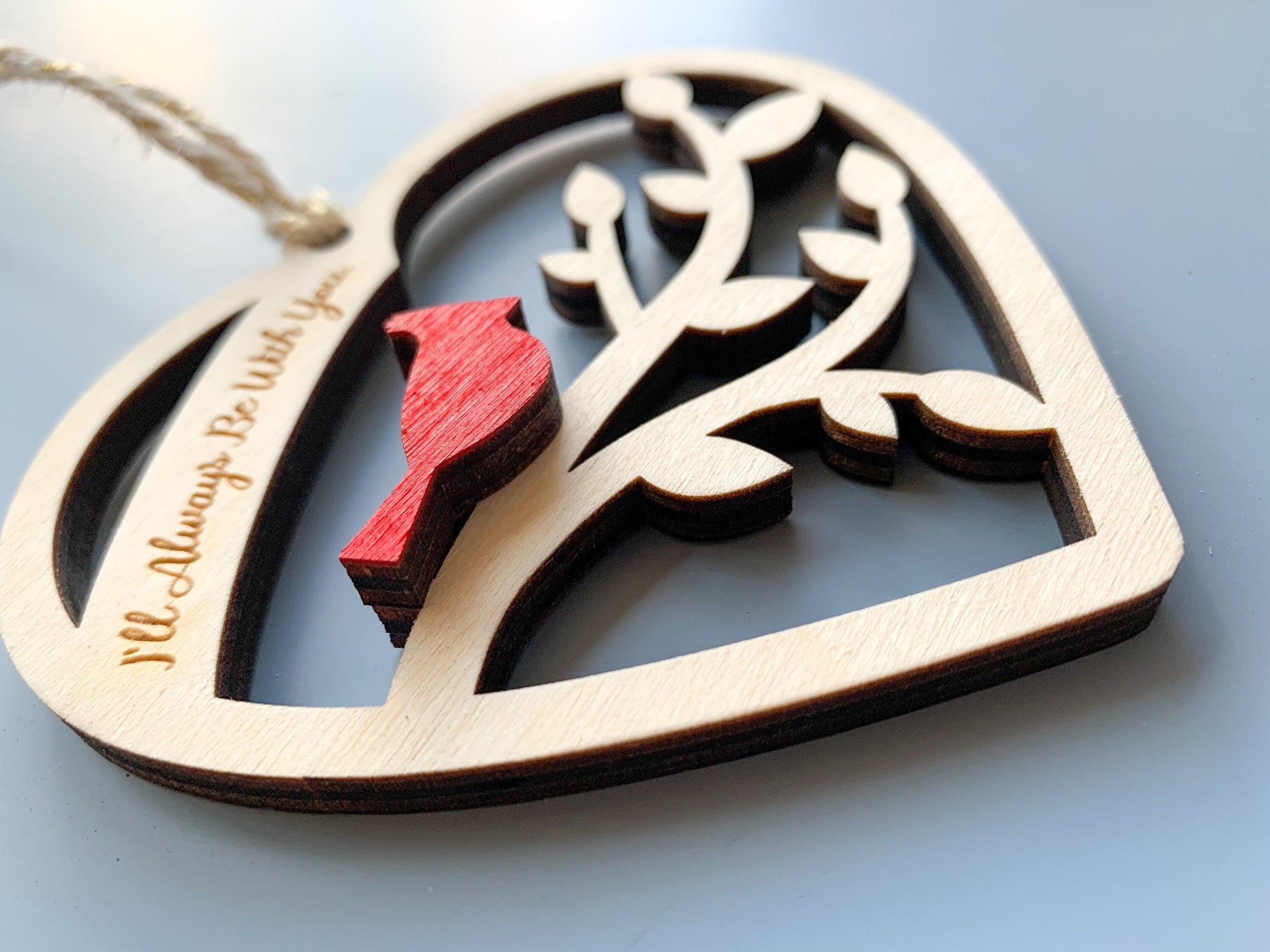 Cardinal Ornament | Personalized Sympathy Gift | Christmas Remembrance - DyeandPine