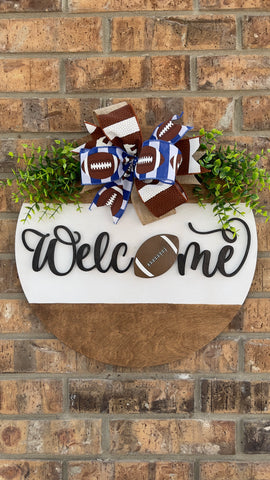 Football Door Hanger | Football Wreath | Football Sign