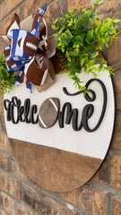 Football Door Hanger | Football Wreath | Football Sign