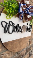 Football Door Hanger | Football Wreath | Football Sign