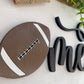 Football Door Hanger | Football Wreath | Football Sign - DyeandPine