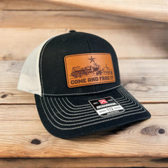Come and Frac It Leather Patch Hat | Oilfield Headwear