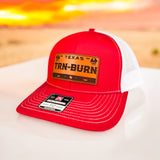 Turn n Burn Texas License Plate Hat | Oilfield Headwear - DyeandPine