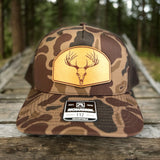 Deer Skull Leather Patch Hat | Hunting Gear - DyeandPine