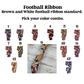 Football Door Hanger | Football Wreath | Football Sign - DyeandPine