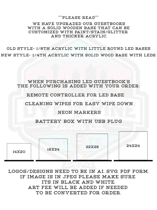 Custom LED Guestbook Alternative | Personalized LED Centerpiece