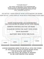 Custom LED Guestbook Alternative | Personalized LED Centerpiece