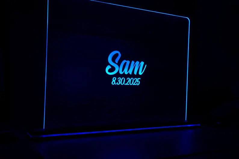 Custom LED Guestbook Alternative | Personalized LED Centerpiece