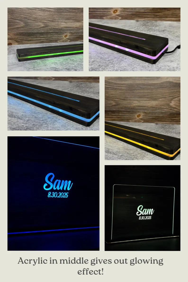Custom LED Guestbook Alternative | Personalized LED Centerpiece