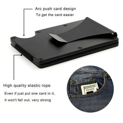 Personalized RFID Metal Wallet | Engraved Design | RFID Blocking