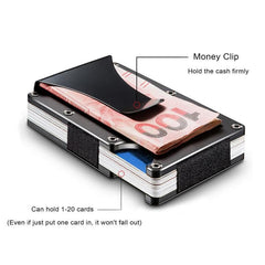 Personalized RFID Metal Wallet | Engraved Design | RFID Blocking