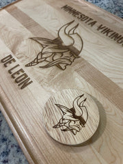 Personalized Football Cutting Board | Gift for Men | Sports Gift
