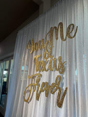 Custom Wood Wedding Name Sign with Date- Personalized Last Name Sign for Wedding Backdrop