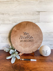 Personalized Wedding Guest Book Alternative Sign | 3D Wedding Guestbook