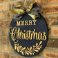 Merry Christmas Door Wreath | Christmas Door Hanger | Merry Christmas - DyeandPine