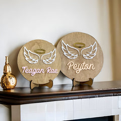 Angel Baby Memorial Sign | Personalized Baby Loss Keepsake | Custom Miscarriage Gift |