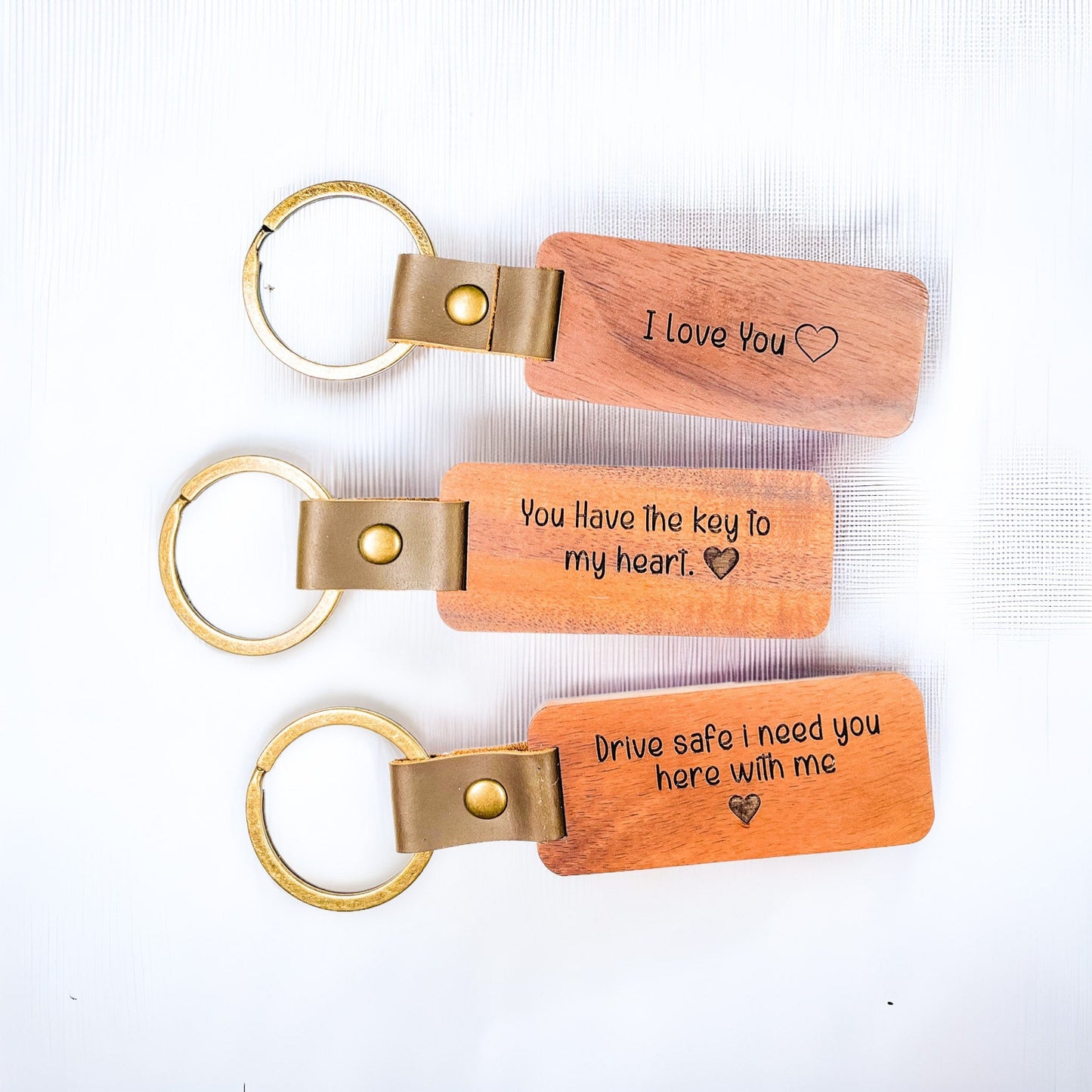 Personalized Gift for Him, Personalized Wooden Keychain, Custom Wood Key chain, Fathers Day Gift, Dad Keychain, New Driver Gift, Fathers Day