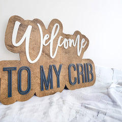 Personalized Double Baby Name Sign | 3D Nursery Name Sign for Baby