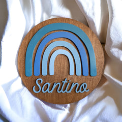 Rainbow Baby Name Sign | Infant Loss Memorial & Gift