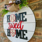 Baseball Door Hanger | Home Sweet Home | Sports Decor - DyeandPine