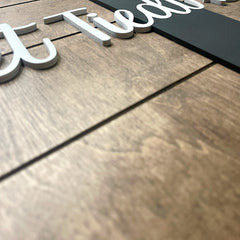 Established Last Name Door Hanger | Personalized Front Door Sign
