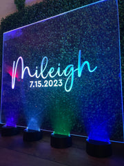 Guestbook Alternative| LED Centerpiece | LED Guestbook