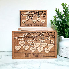 Personalized Family Tree | Grandparents & Adoption Gift | Family Tree Wall Decor